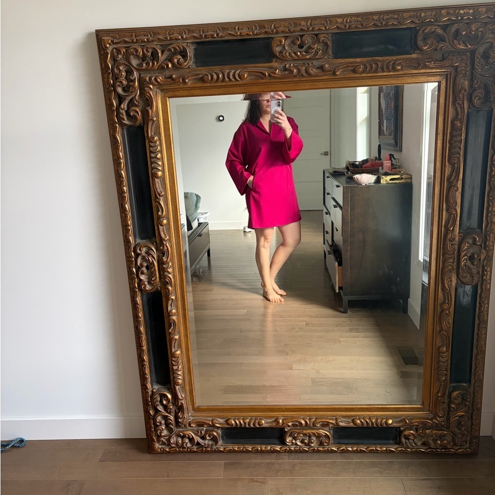 Michael Kors Bergdorf Goodman Fuchsia Cape Wool Dress size PL - Picture 7 of 7